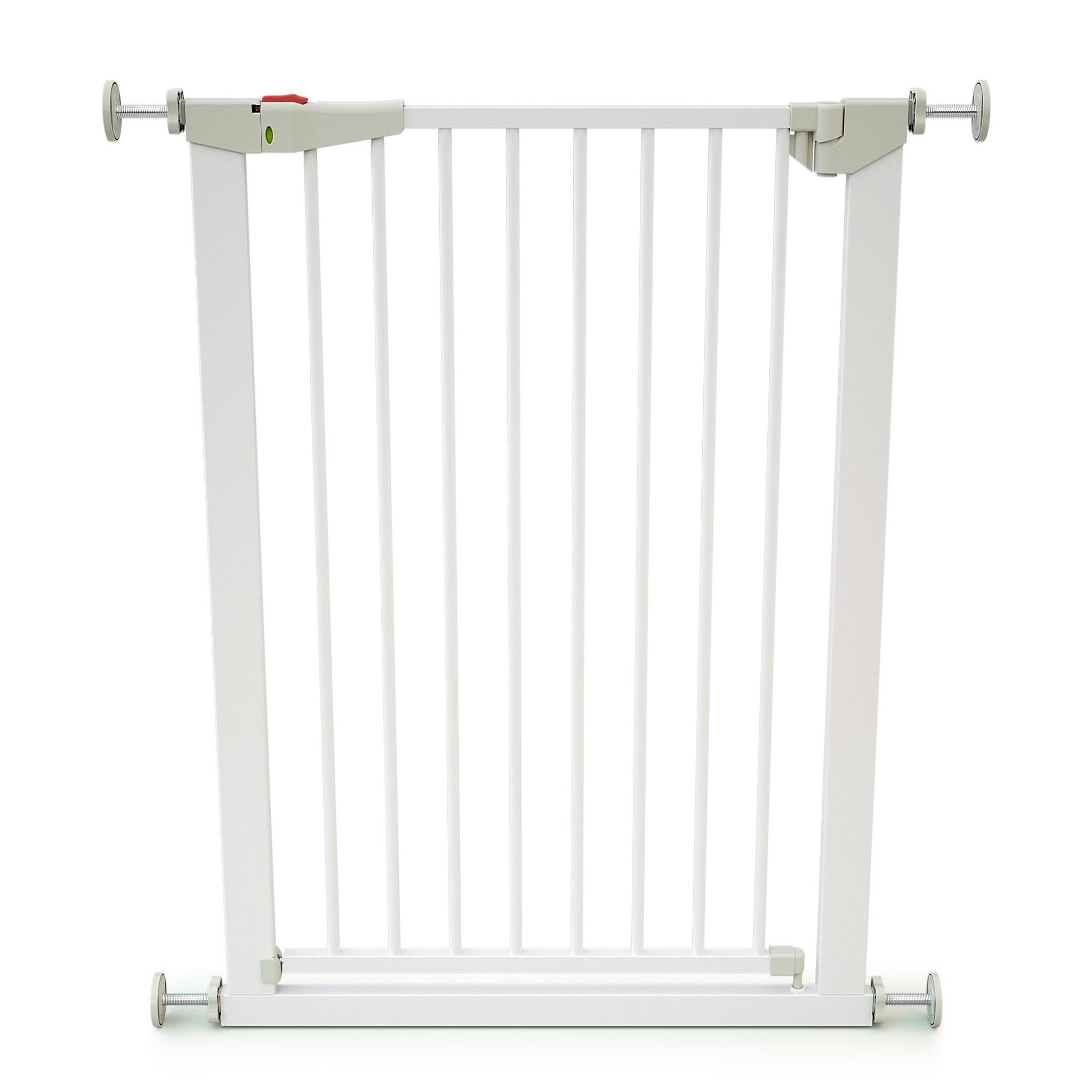 WEBABY Barrière de sécurité bébé en acier blanc mobi
