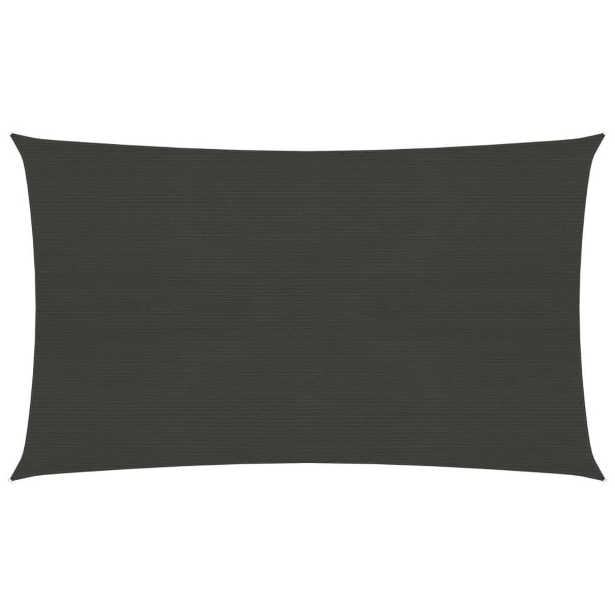 VIDAXL Voile d'ombrage 160 g/m^2 anthracite 3x6 m PEHD