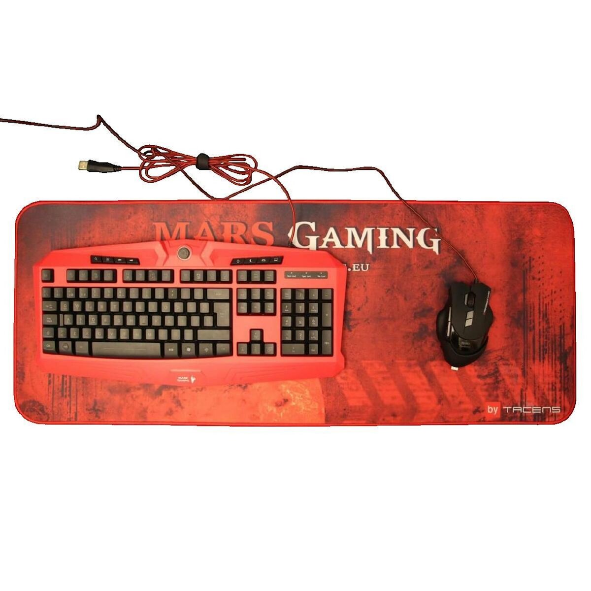Mars Gaming Tapis de souris Mars Gaming MMP2 noir et rouge