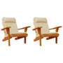 Voir la diapositive 4 : VIDAXL Coussins de chaise adirondack lot de 2 beige tissu oxford
