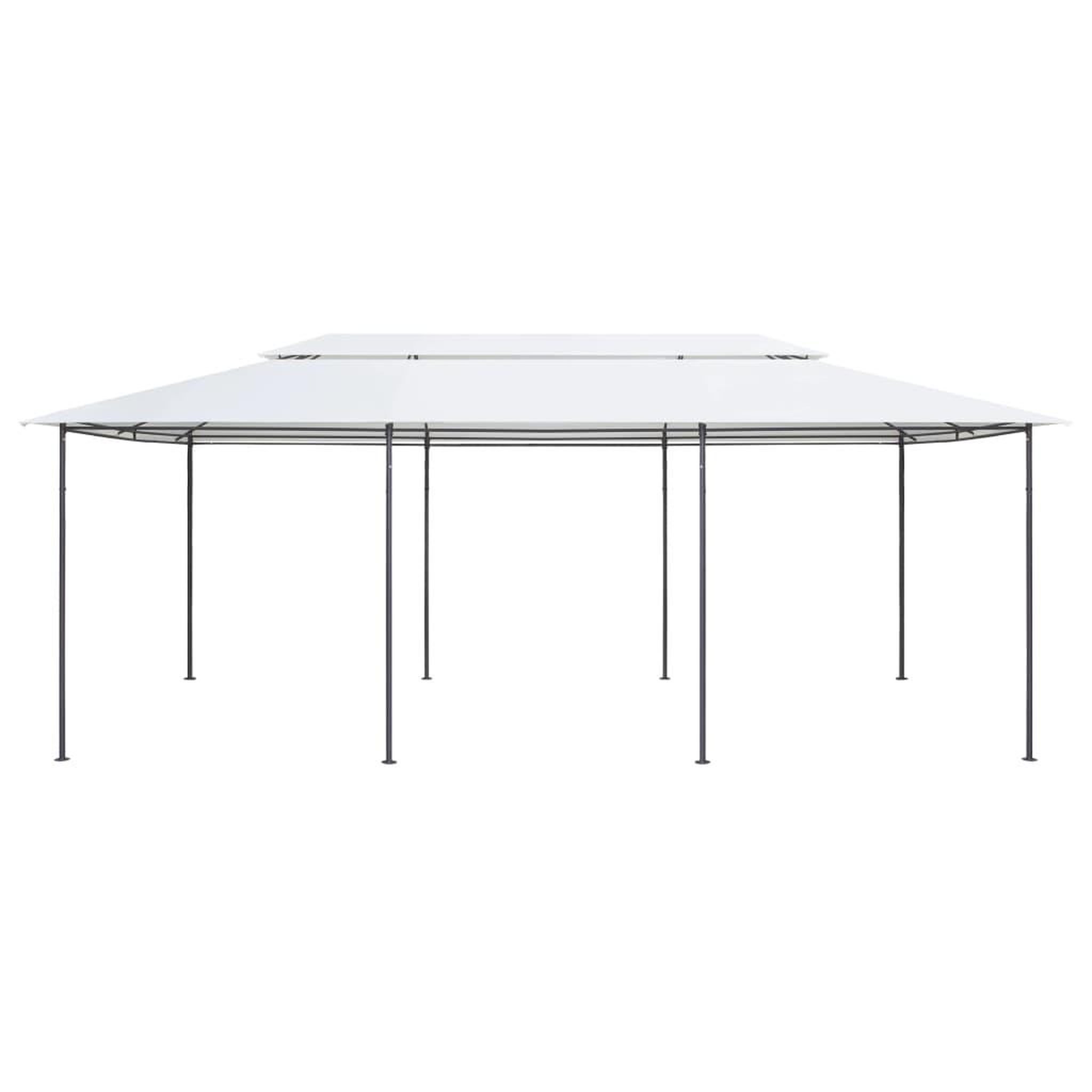 Voir la diapositive 3 : VIDAXL Belvedere 600x298x270 cm Blanc 180 g/m^2