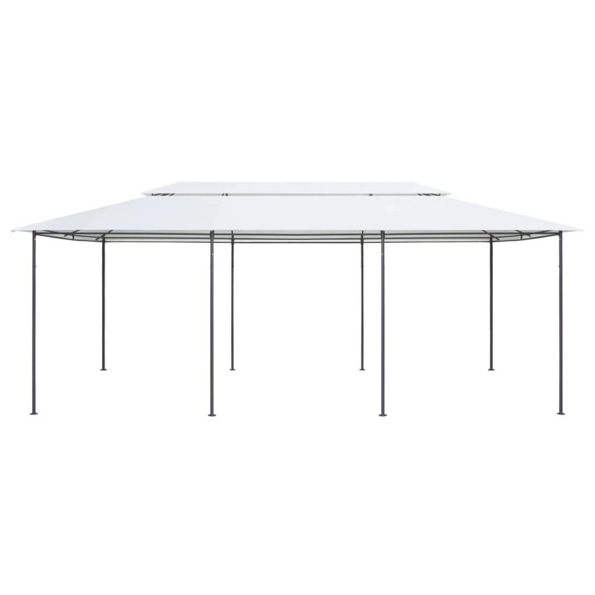 VIDAXL Belvedere 600x298x270 cm Blanc 180 g/m^2