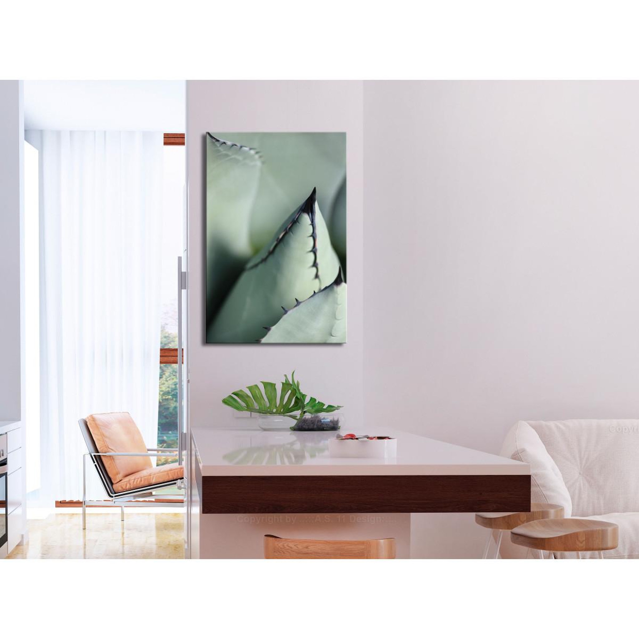 Voir la diapositive 2 : Paris Prix Tableau Imprimé  Green Spikes