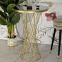 Voir la diapositive 5 : Paris Prix Table de Bar Ronde  Tower  103cm Noir & Or