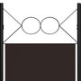 Voir la diapositive 5 : VIDAXL Cloison de separation 4 panneaux Marron 160 x 180 cm