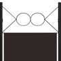 Voir la diapositive 5 : VIDAXL Cloison de separation 4 panneaux Marron 160 x 180 cm