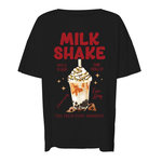 NOISY MAY T shirt  Femme Noisy May Pizza. Coloris disponibles : Noir