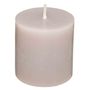 Voir la diapositive 2 : COMPTOIR DE LA BOUGIE Lot de 4 Bougies Votives  Rustic  4,5cm Taupe