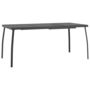 Voir la diapositive 2 : VIDAXL Table de jardin anthracite 165x80x72 cm Treillis d'acier