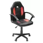 The Home Deco Factory Chaise de bureau gaming Racer Obi - Hauteur réglable - Noir et rouge