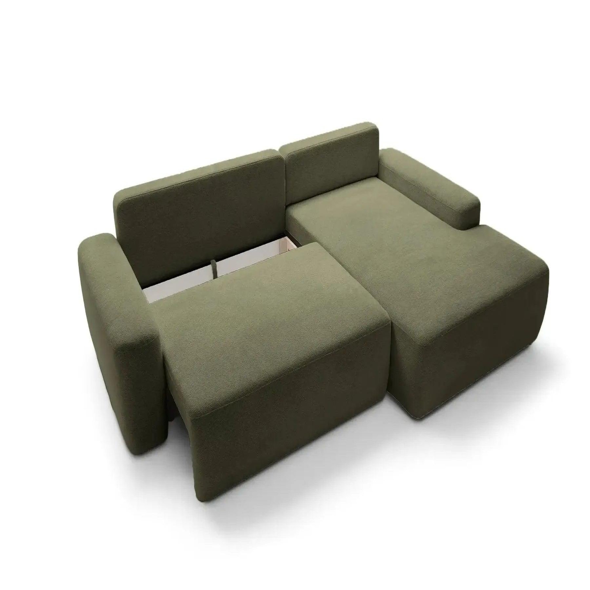 Voir la diapositive 5 : CASANOVA PARIS Ivy - canapé d'angle convertible tissu chiné