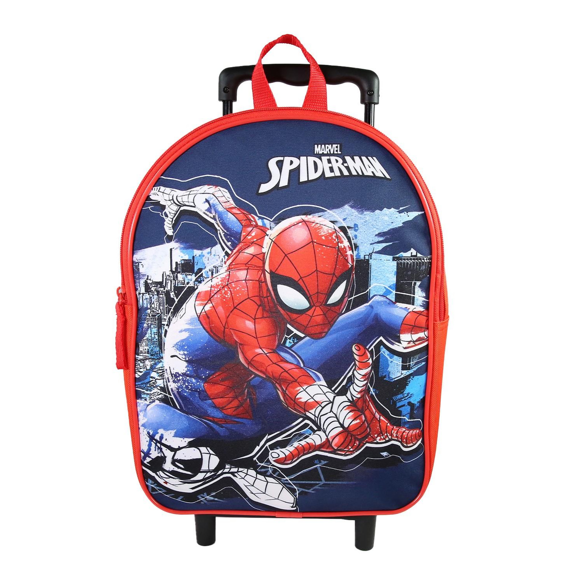 Voir la diapositive 1 : Bagtrotter Sac à dos à roulettes 32 cm maternelle Spiderman Bleu