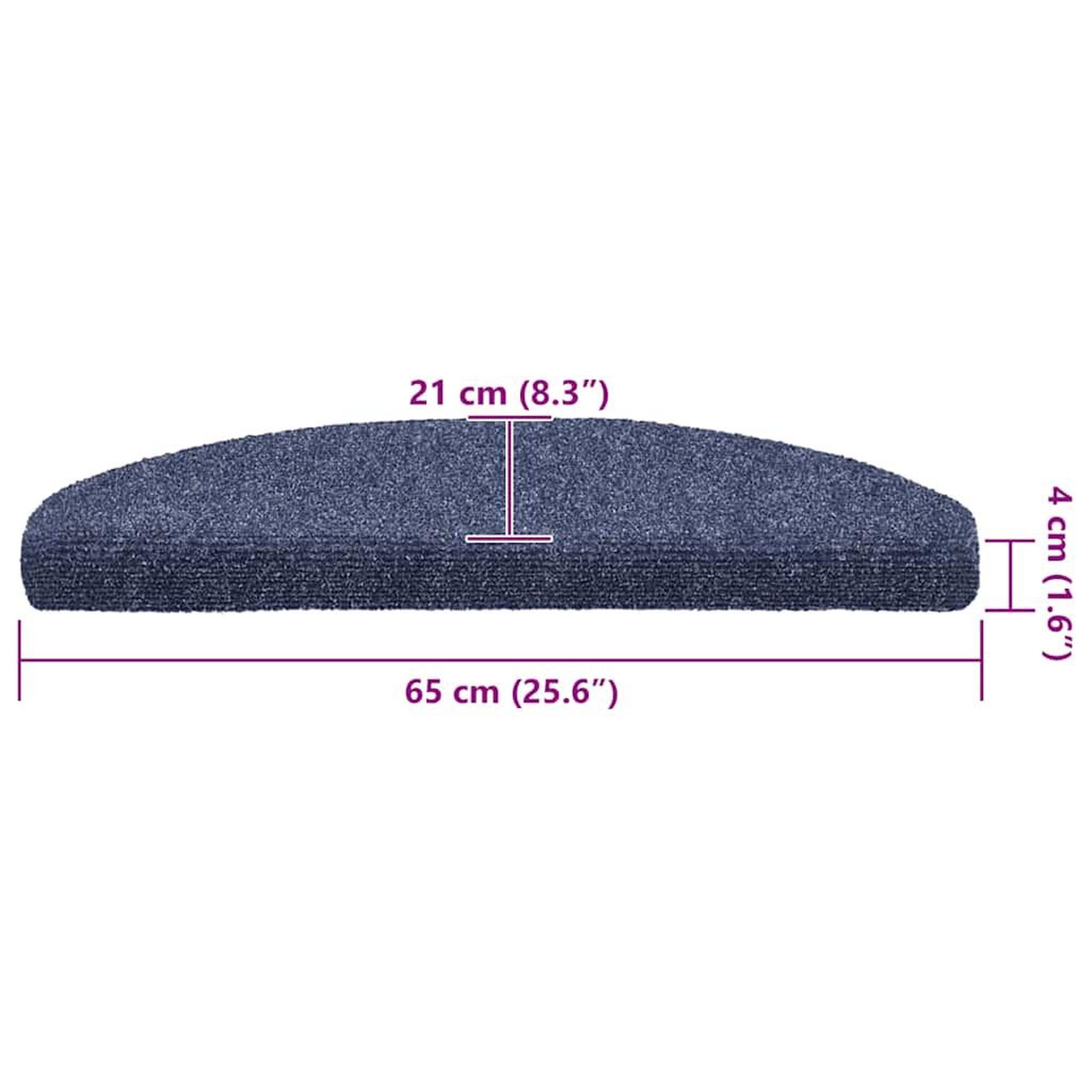 Voir la diapositive 6 : VIDAXL Tapis d'escalier autocollant 20 pcs bleu 65x21x4 cm