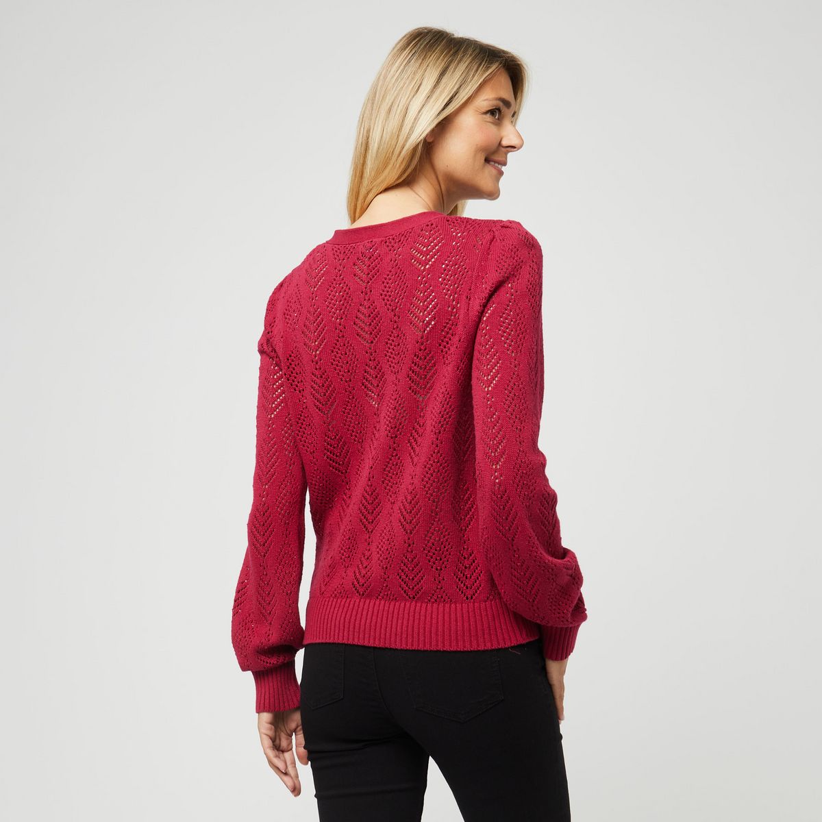 INEXTENSO Gilet fushia uni femme