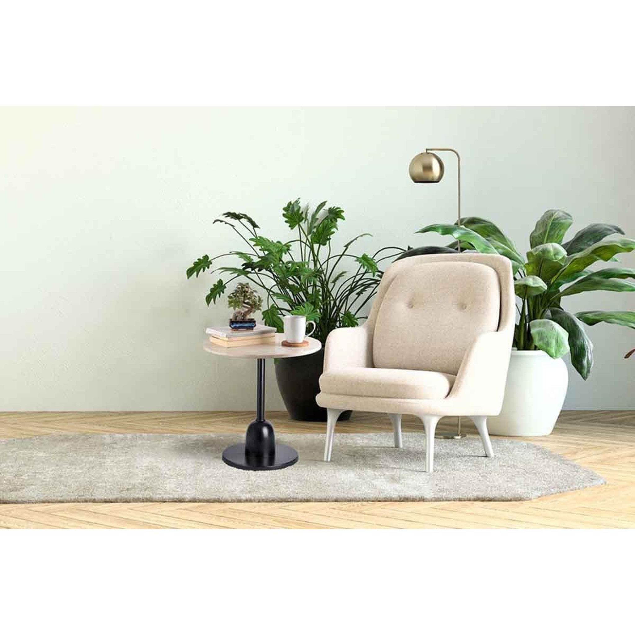 Voir la diapositive 5 : Paris Prix Table d'appoint en marbre  gordon  48cm blanc