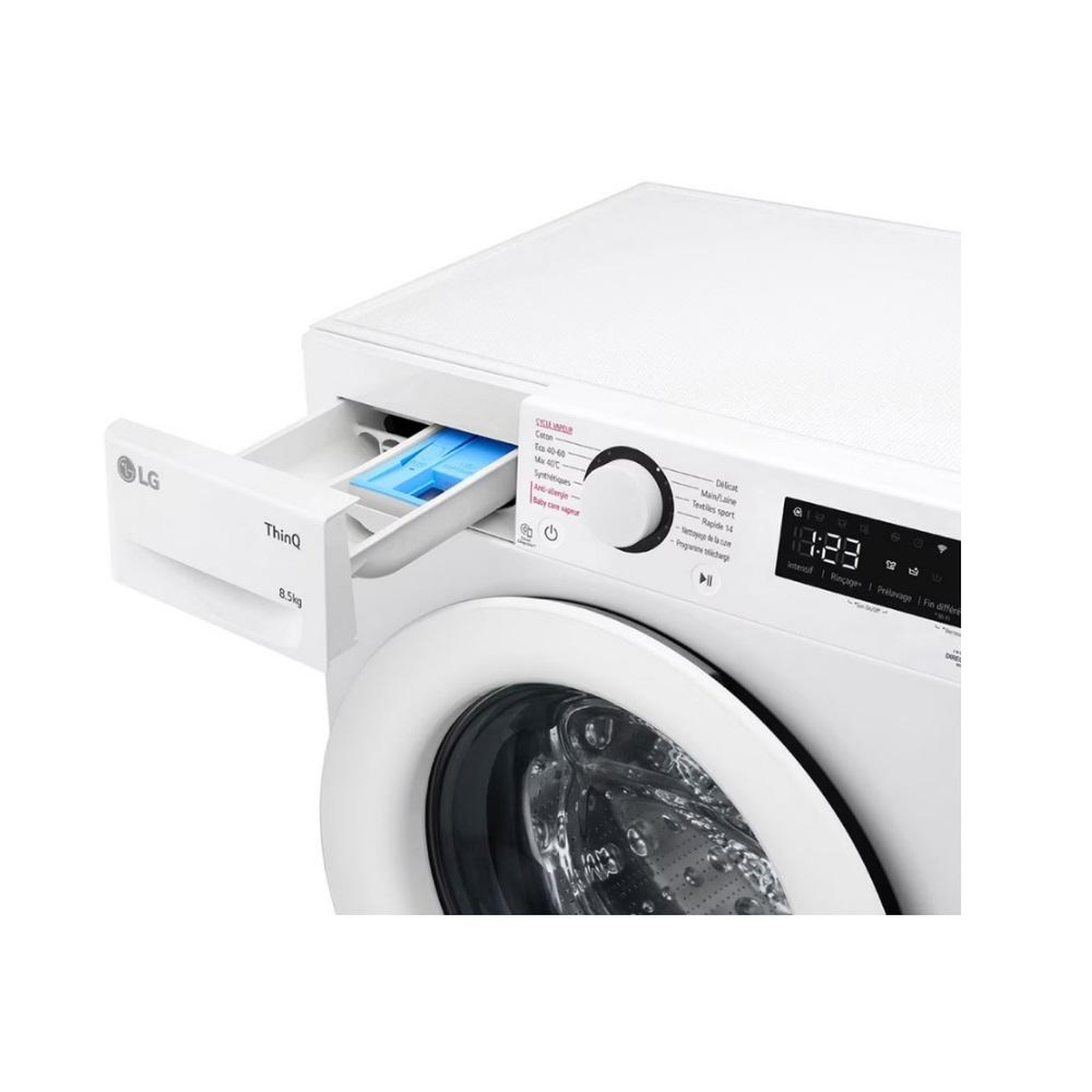 Voir la diapositive 6 : LG Lave-linge frontal 8.5kg 1200 tours/min - F82AV33WHS