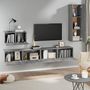 Voir la diapositive 3 : VIDAXL Ensemble de meubles TV 4 pcs Sonoma gris Bois d'ingenierie