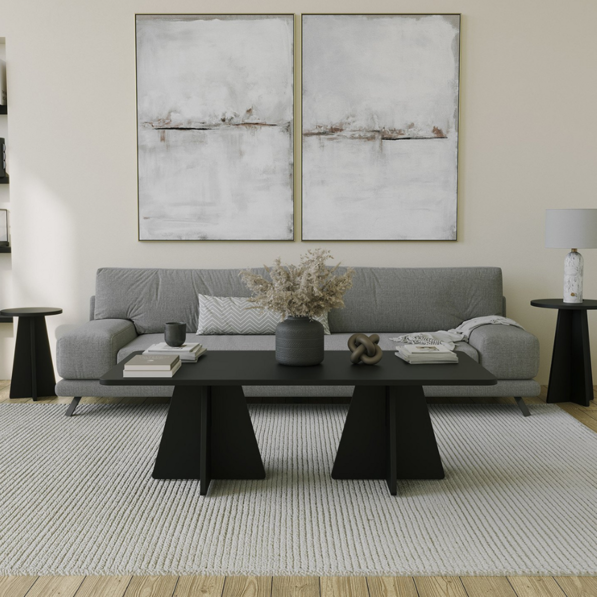 CONCEPT USINE Table basse design noire SHAMP