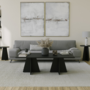 Voir la diapositive 2 : CONCEPT USINE Table basse design noire SHAMP