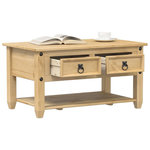 VIDAXL Table basse avec tiroirs  85x50x45 cm bois de pin massif