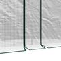 Voir la diapositive 5 : OUTSUNNY Serre de jardin 2 m² serre à tomates 2 portes acier PE blanc