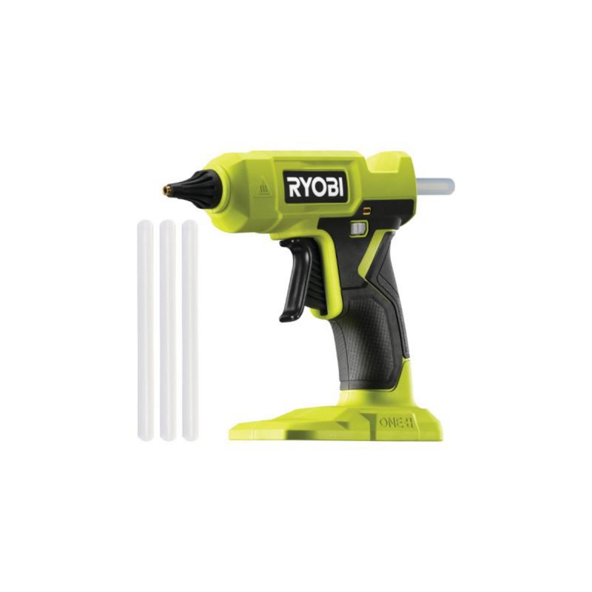 Ryobi Pistolet à colle RYOBI 18V One+ - Sans batterie ni chargeur - 3 bâtons de colle - RGLU18-0