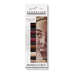 SENNELIER Etui pastels 'A l'écu' - 6 demi-pastels - Portrait teintes foncées