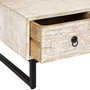 Voir la diapositive 3 : ATMOSPHERA Table basse 2 tiroirs Ajay - Beige et noir