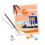 Voir la diapositive 2 : RAVENSBURGER CreArt - 24x30 cm Peinture au numero Motif Plage Cottage