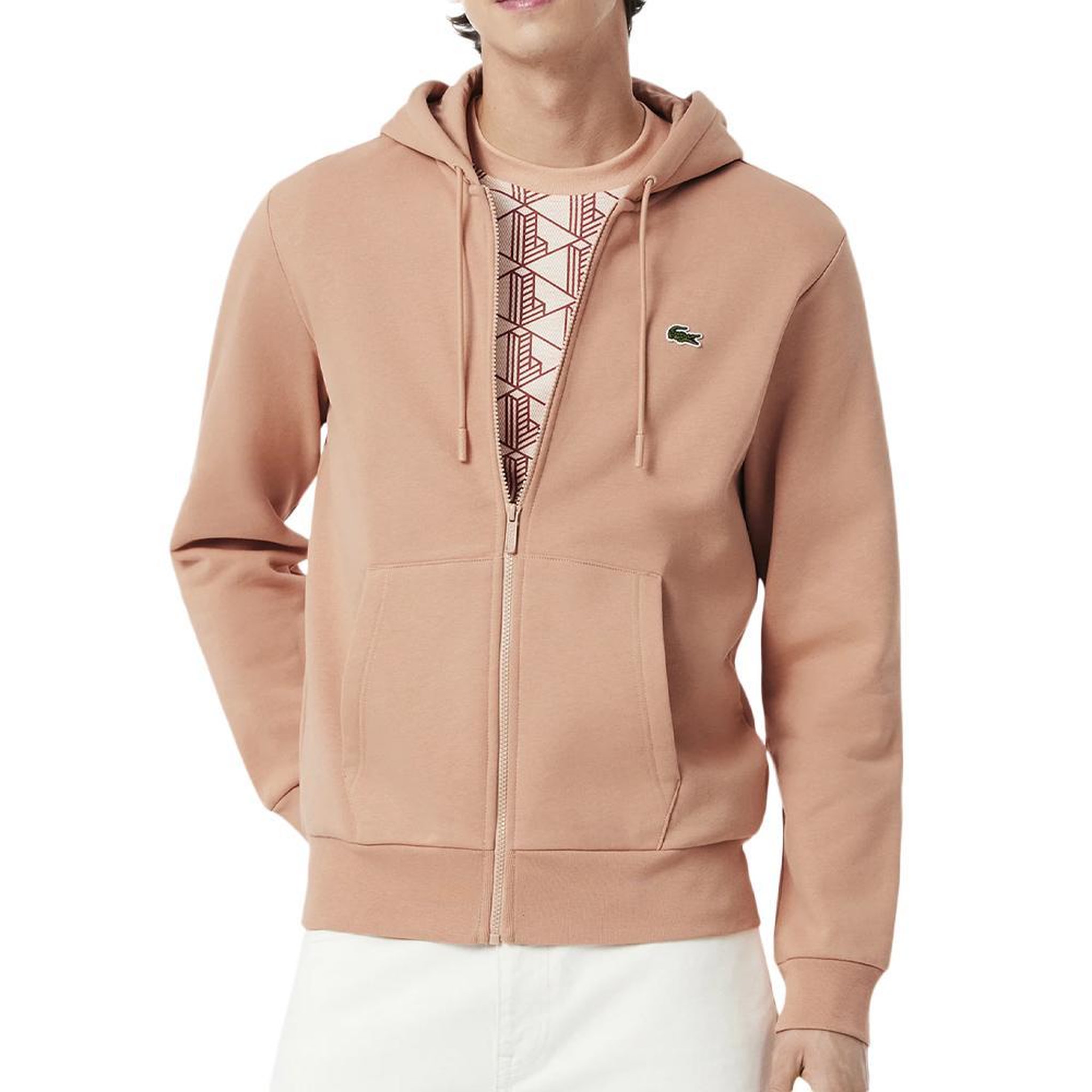 Lacoste Sweat Zippé Orange Homme Lacoste Zipped. Coloris disponibles : Orange