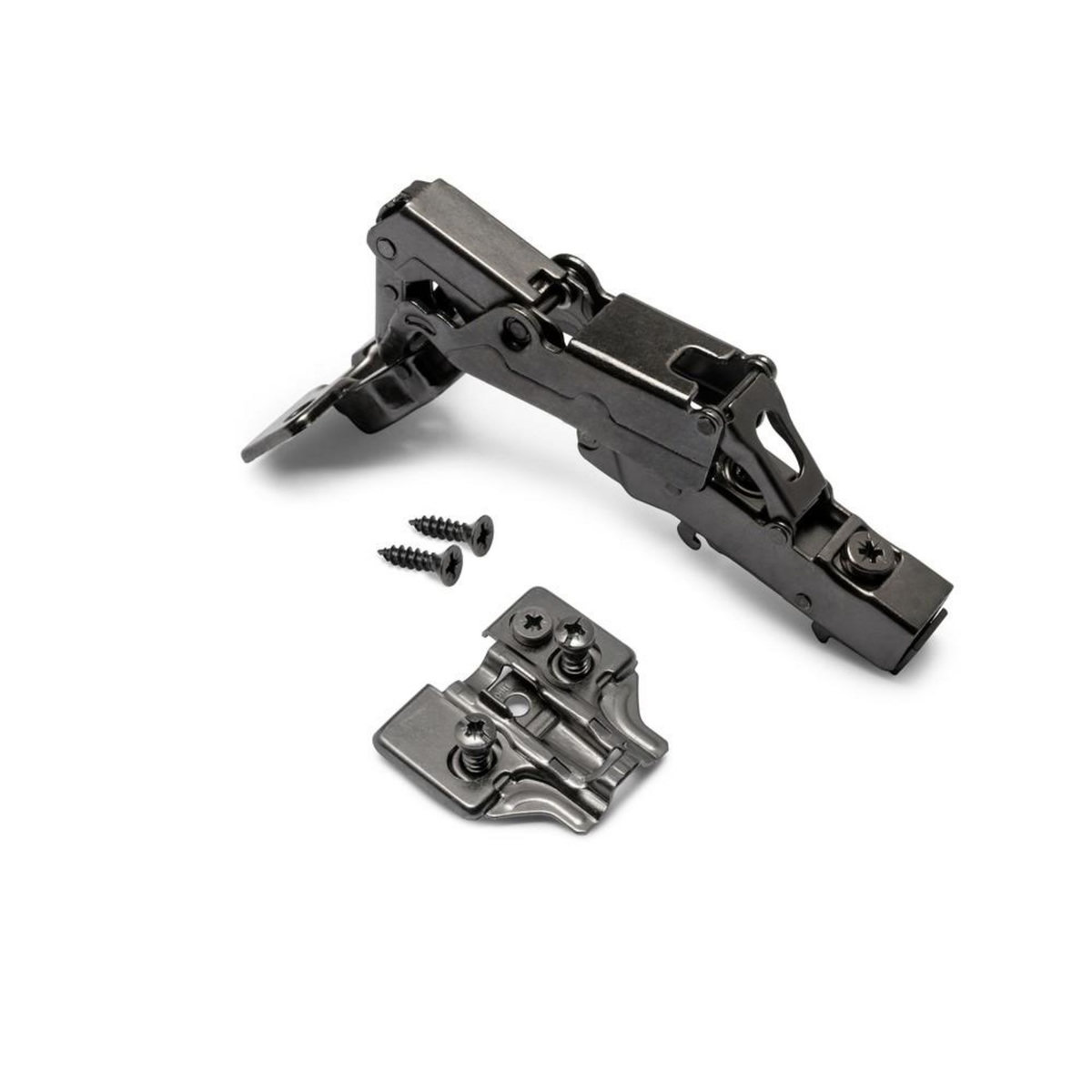 EMUCA SRL Lot de 10 charnières droite - fermeture amortie - Acier- Titane