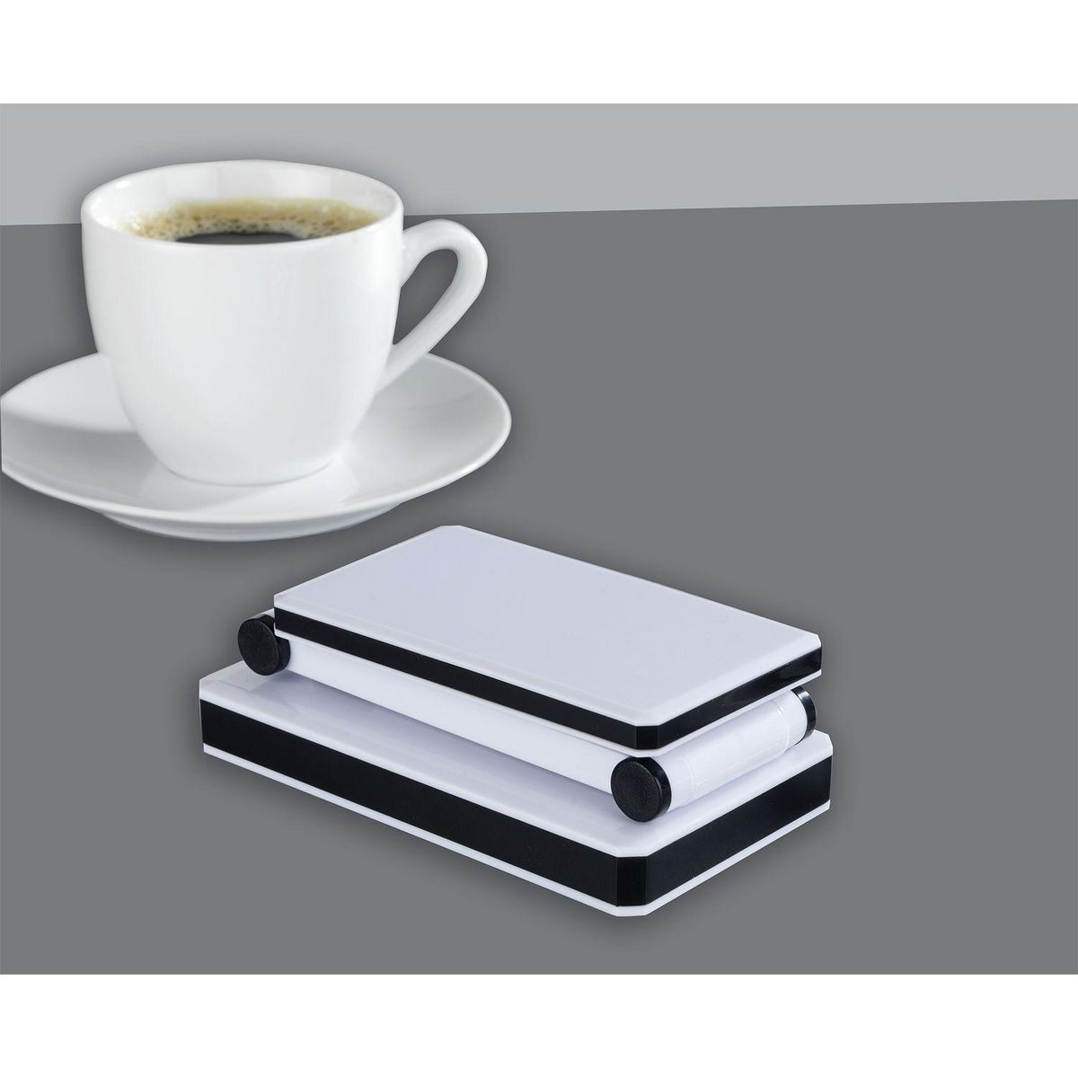 Wenko Lampe LED de bureau pliante Oka - H. 24 cm - Blanc