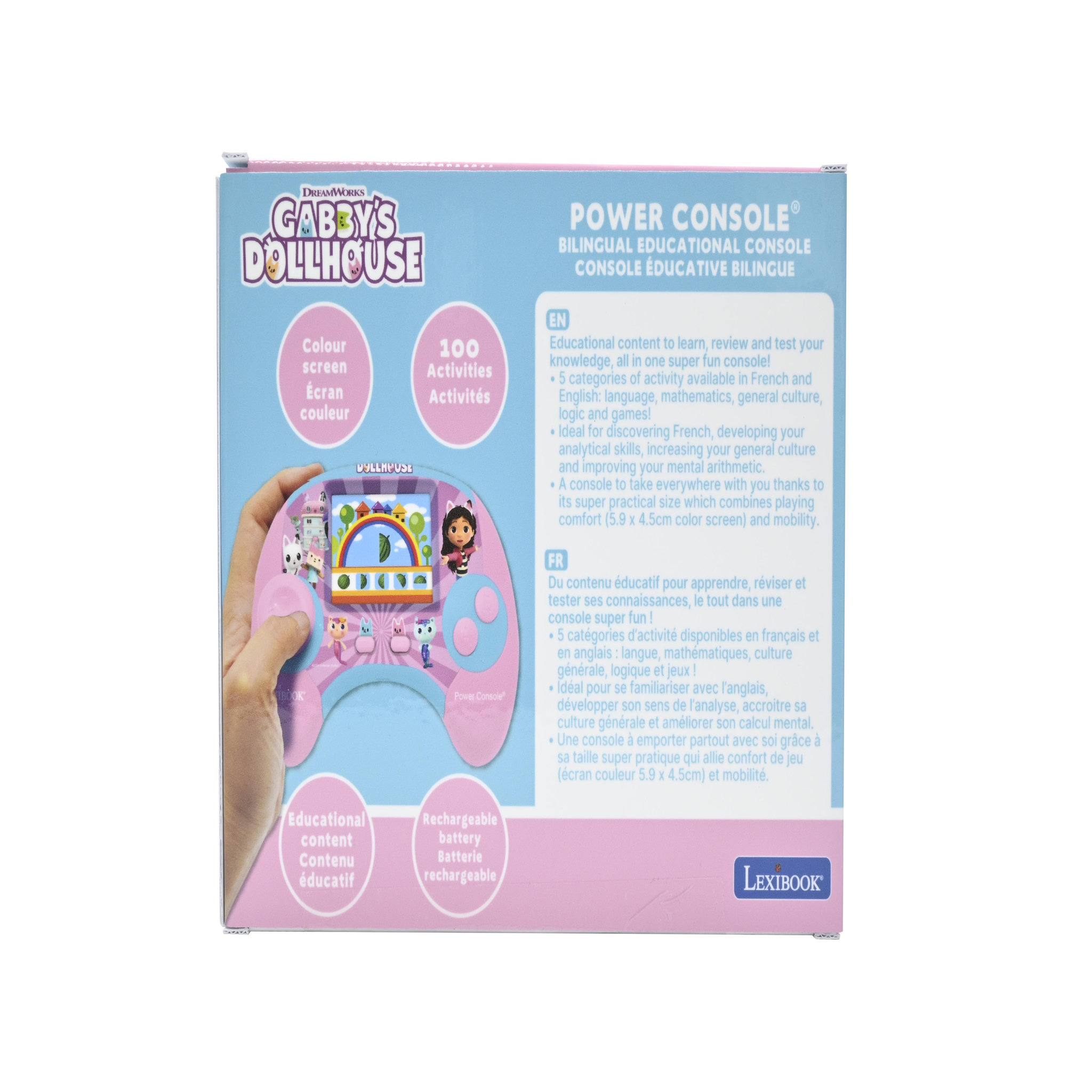 Voir la diapositive 4 : Lexibook Gabby & la Maison Magique Console de jeux Bilingue (FR/EN)