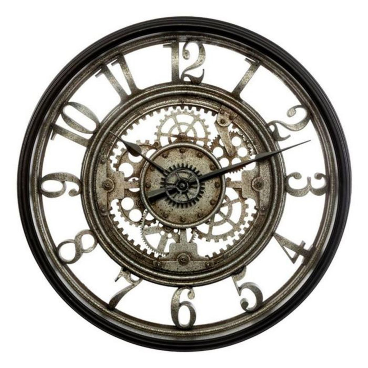 ATMOSPHERA Pendule Murale Mécanique  Vintage  50cm Gris