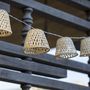 Voir la diapositive 2 : Lumisky Guirlande lumineuse solaire CHILL Beige Rotin 3.8M