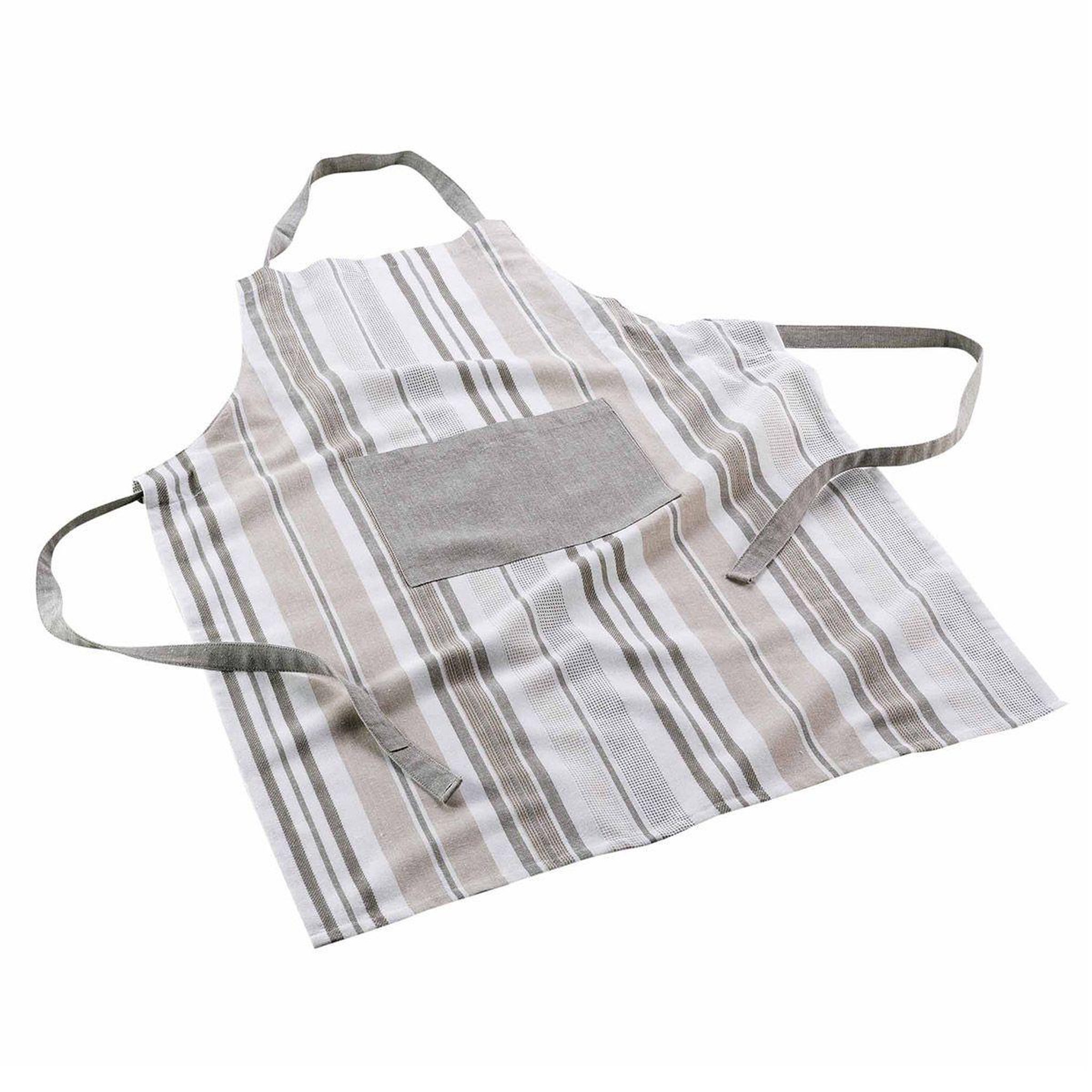 Voir la diapositive 1 : Douceur d'Intérieur Tablier de cuisine imprimé  melina  84cm gris