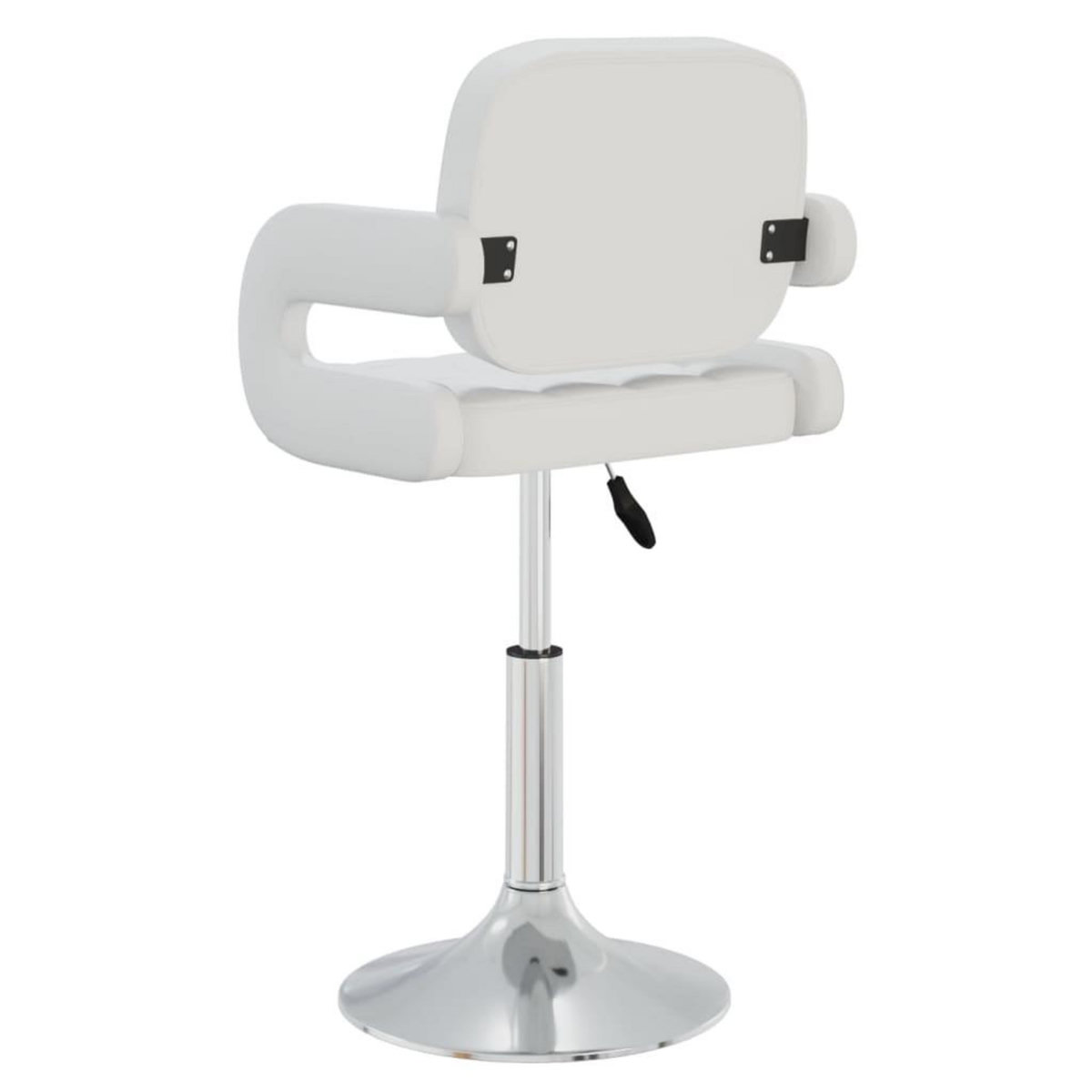 VIDAXL Chaises pivotantes a manger lot de 4 Blanc Similicuir