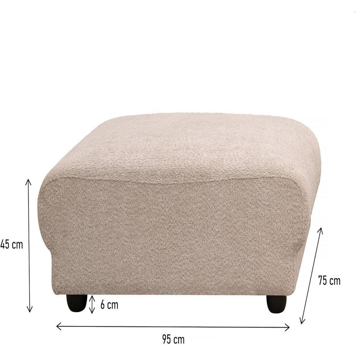 Habitat et Jardin Ottoman pour canapé modulable  Saint Germain  - Beige