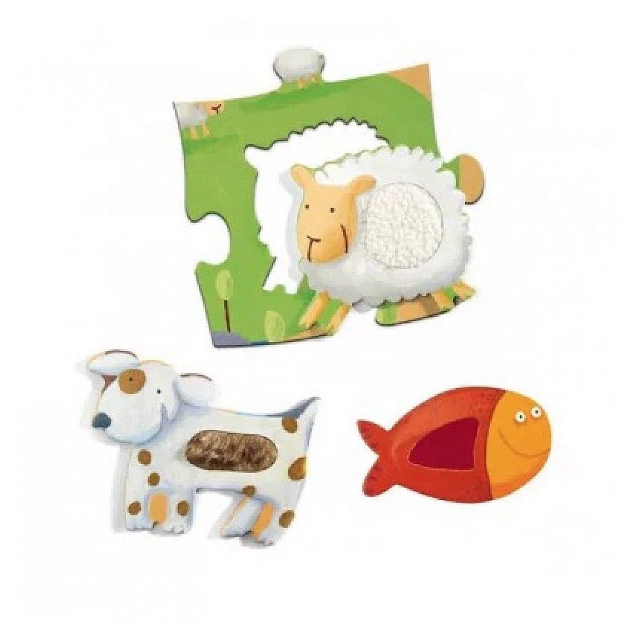 Voir la diapositive 3 : Djeco Puzzle geant tactiloferme
