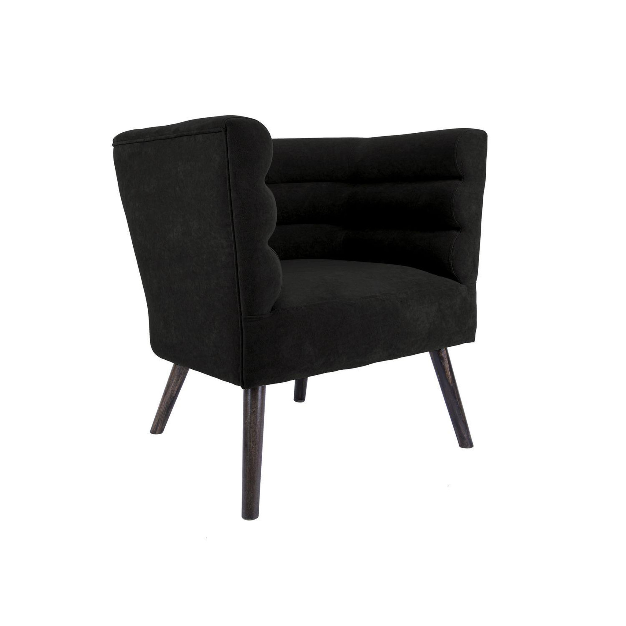 Leitmotiv Fauteuil de salon design velours Explicit. Coloris disponibles : Jaune, Marron