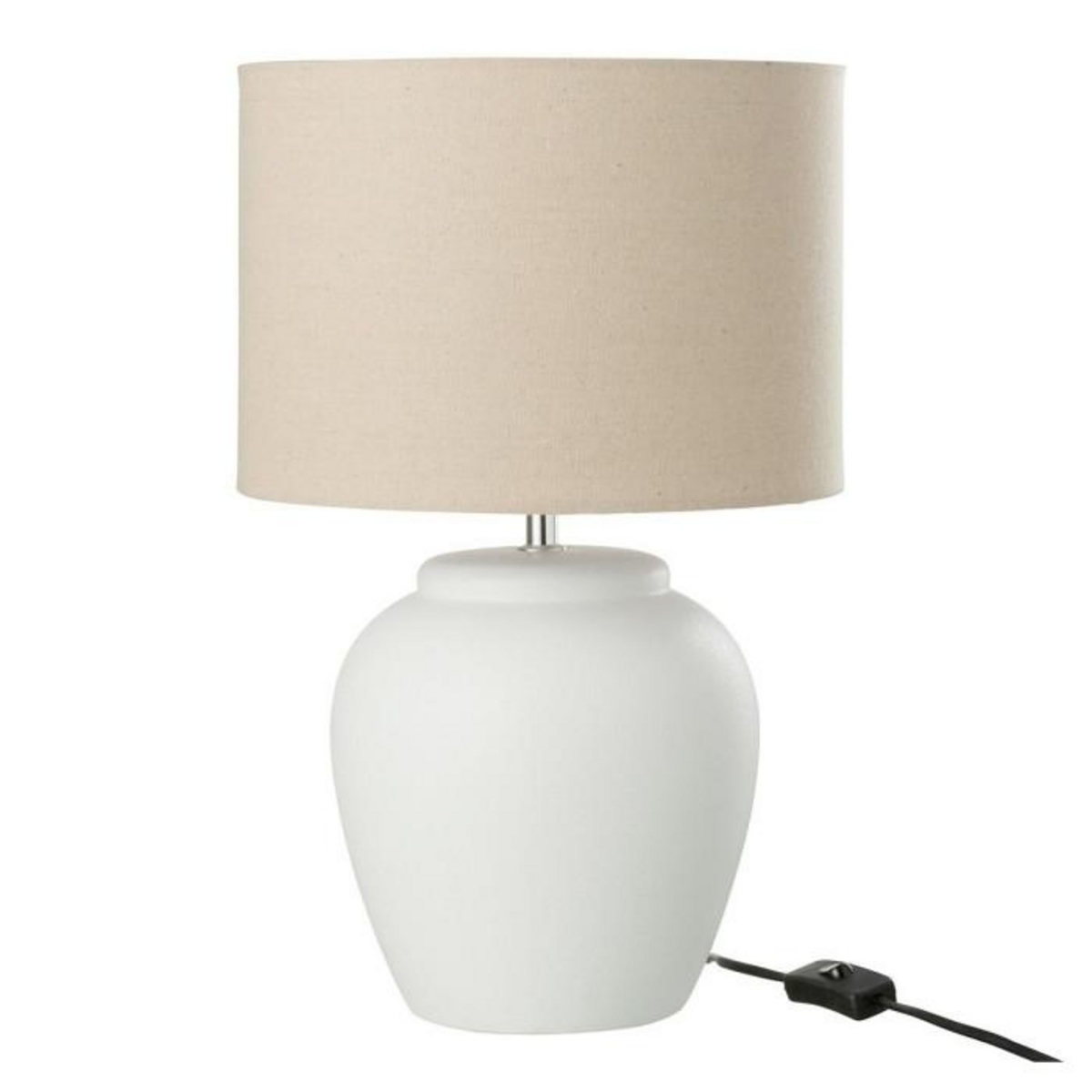 Paris Prix Lampe à Poser en Céramique  Méli  48cm Blanc