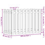 Voir la diapositive 6 : VIDAXL Lit sureleve de jardin design de cloture 100x50x70cm pin massif