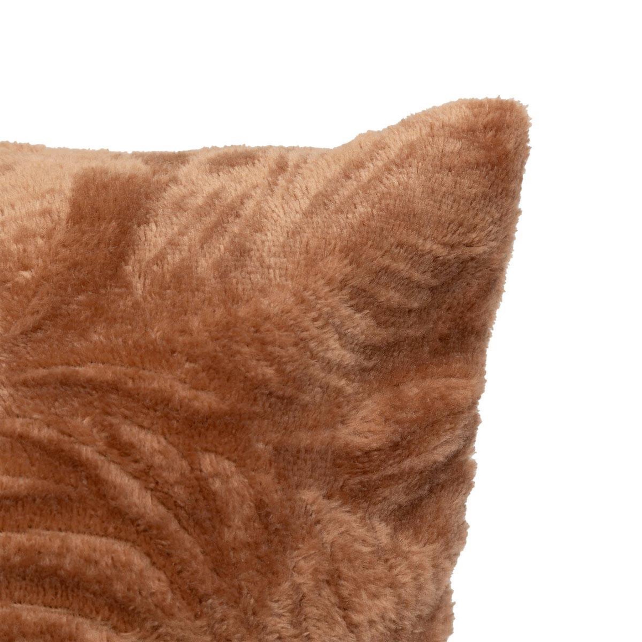Voir la diapositive 2 : ATMOSPHERA Coussin déco flanelle  ryo  40x40cm terracotta