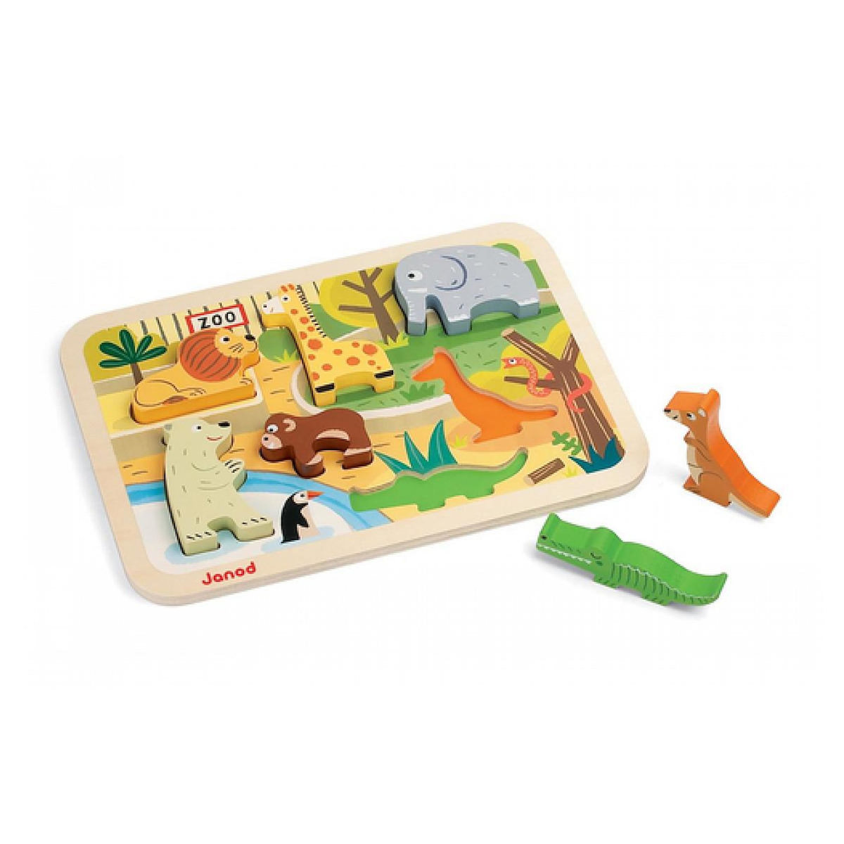 Juratoys-Janod chunky puzzle zoo emporte piece