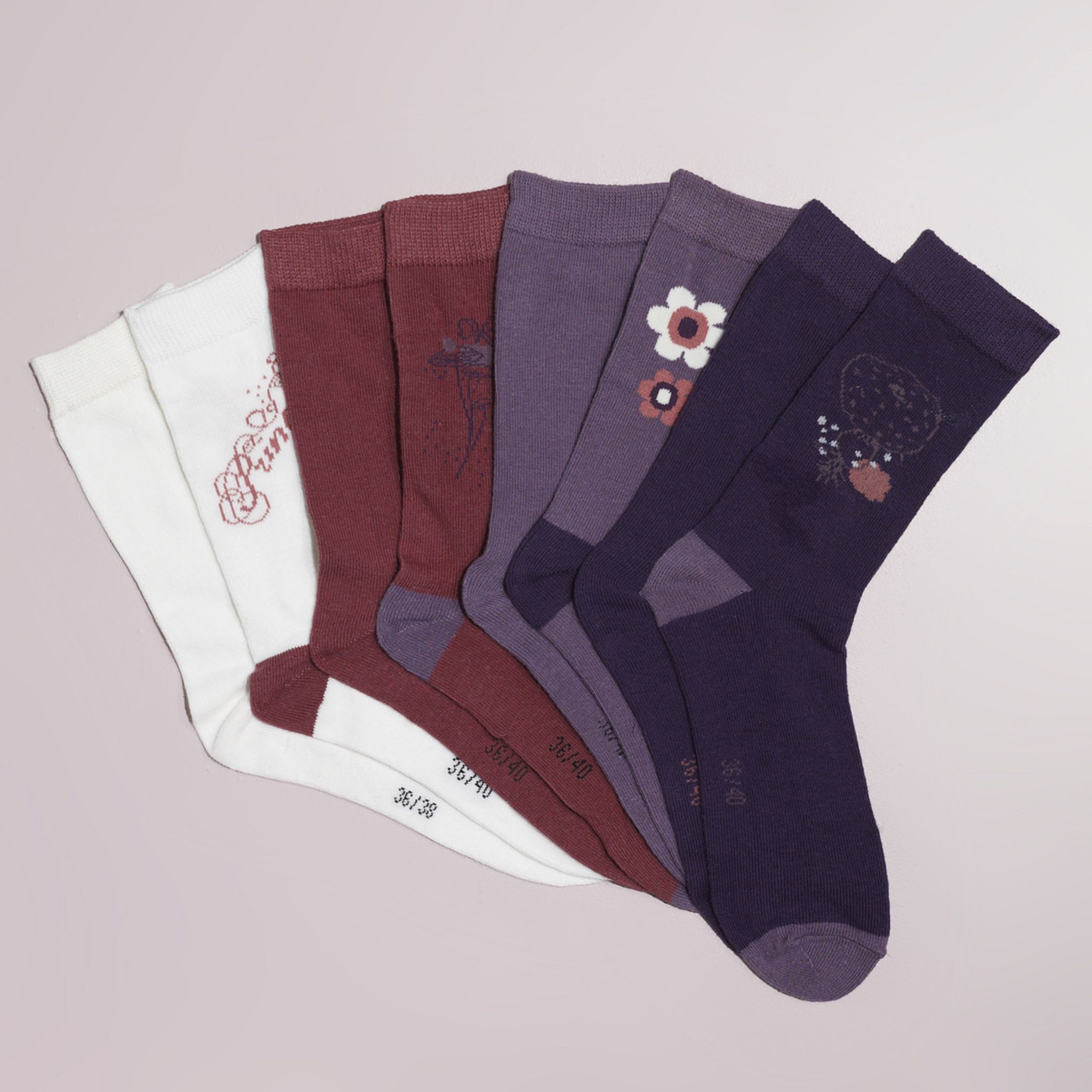 Lot De 8 Paires De Chaussettes Fantaisie Homme - Taille 40-44 - Multicolore, Neuf Sans étiquette