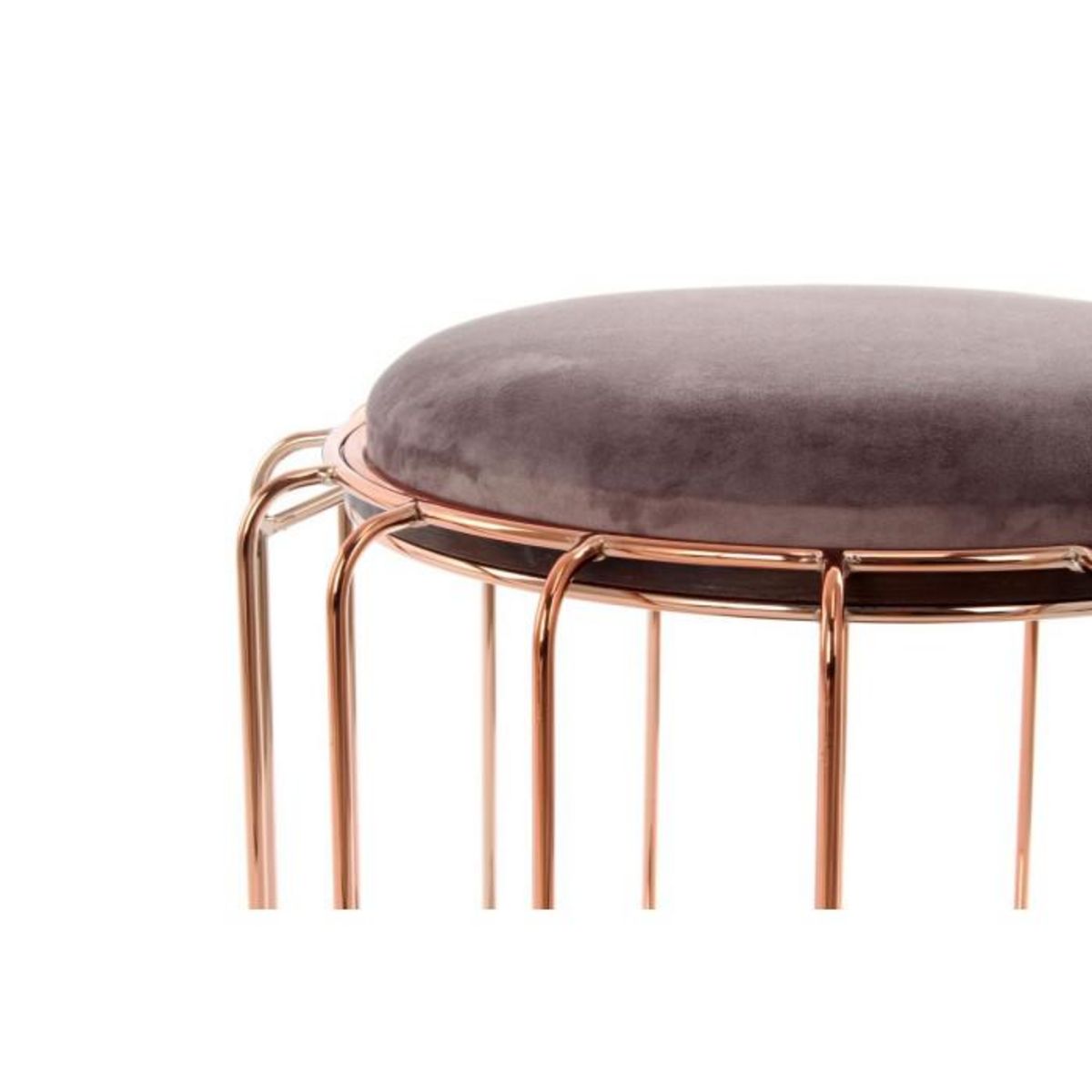 Paris Prix Pouf & Table d'Appoint  Comfortable  50cm Violet & Rose