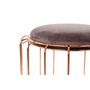 Voir la diapositive 2 : Paris Prix Pouf & Table d'Appoint  Comfortable  50cm Violet & Rose