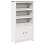 Voir la diapositive 2 : VIDAXL Buffet haut Blanc 80x35x154 cm Bois massif de pin