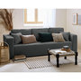 Voir la diapositive 1 : BEST MOBILIER Topaze - canapé 3 places - convertible avec coffre - en tissu bouclette