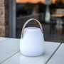 Voir la diapositive 6 : Lumisky Lampe enceinte bluetooth sans fil MAY PLAY Beige Polyéthylène H23CM